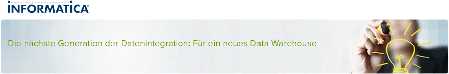 Die nächste Generation der Datenintegration: Für ein neues Data Warehouse